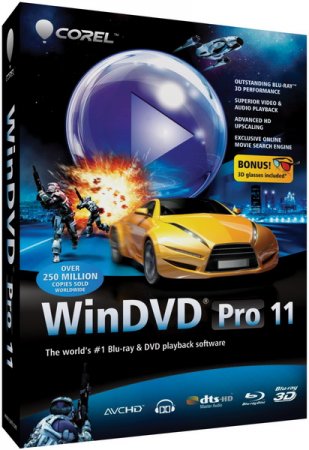 Обложка Corel WinDVD Pro 11.7.0.12 MULTI/RUS