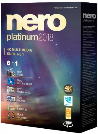 Обложка Nero Platinum 2018 Suite 19.0.07300 Full (RUS/ENG) RePack + Content Pack