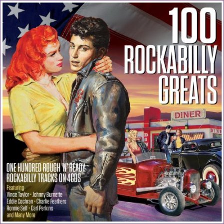 Обложка 100 Rockabilly Greats (4CD) (2017) Mp3