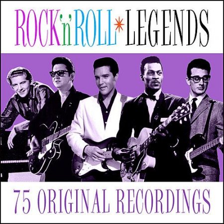 Обложка Rock n Roll Legends - 75 Original Recordings (Mp3)