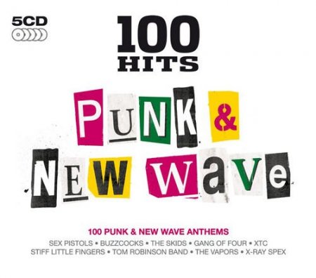 Обложка 100 Hits: Punk & New Wave (5CD Box Set) (2011) FLAC